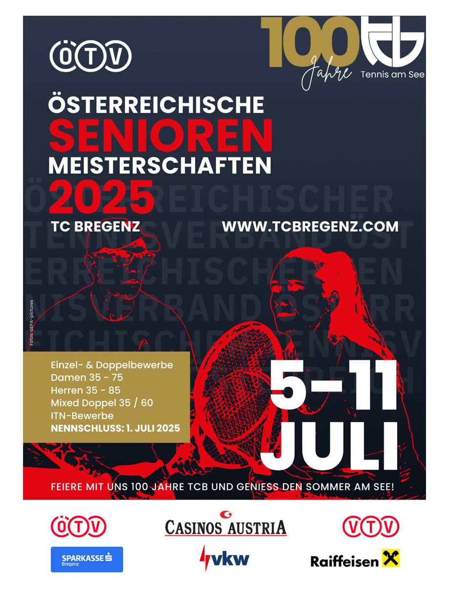 Österreichische Seniorenmeisterschaften beim TC Bregenz